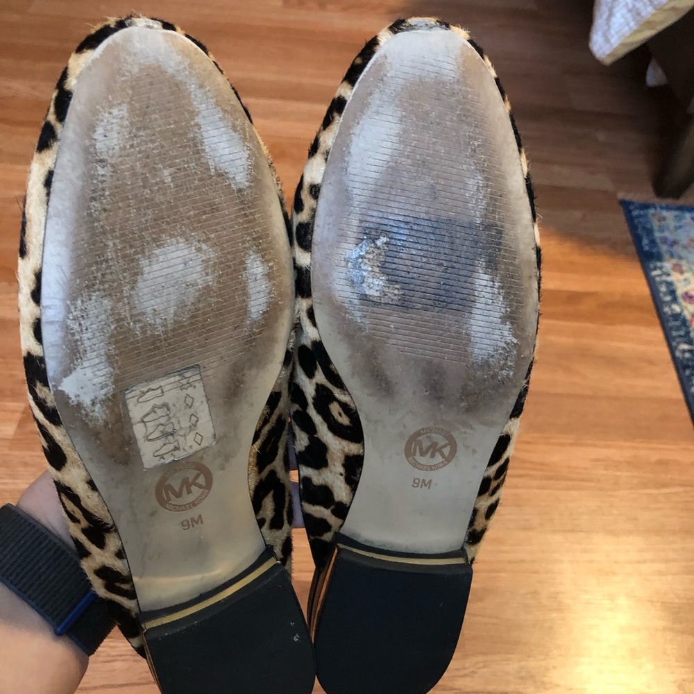 Michael Kors leopard print leather slip on shoes - Picture 5 of 5
